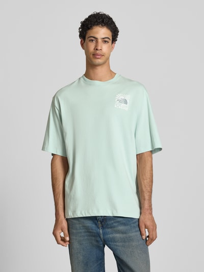 The North Face Oversized T-Shirt mit Logo-Print Mint 4