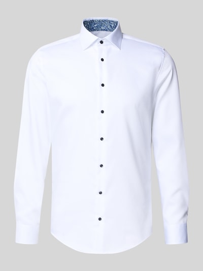 Seidensticker Koszula biznesowa o kroju slim fit z kołnierzykiem typu kent model ‘New Kent’ Biały 2