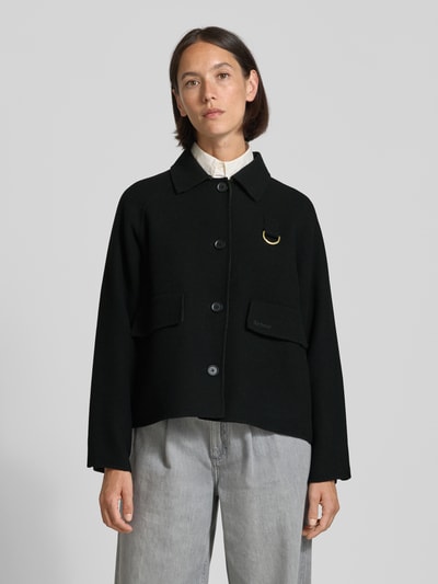 Barbour Regular Fit Overshirt aus Woll-Mix Modell 'LEONIE' Black 4