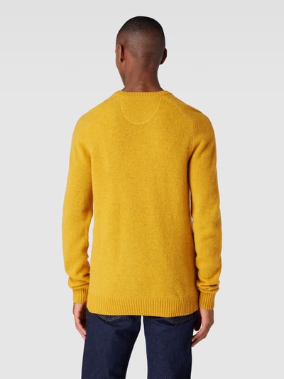 MCNEAL Strickpullover aus Lammwolle Senfgelb meliert 5