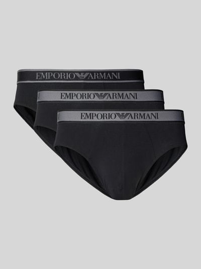 Emporio Armani Slip mit Label-Bund im 3er-Pack Black 1