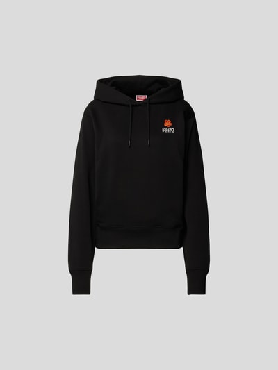 Kenzo Hoodie mit Label-Stitching Black 2