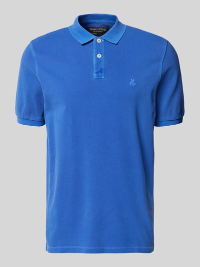 Marc O'Polo Regular Fit Poloshirt aus reiner Baumwolle mit Logo-Stitching Royal 2