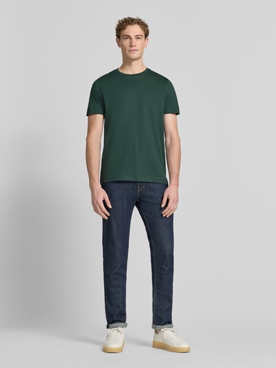 Christian Berg Men t-shirt z bawełny z okrągłym dekoltem Butelkowy zielony 1