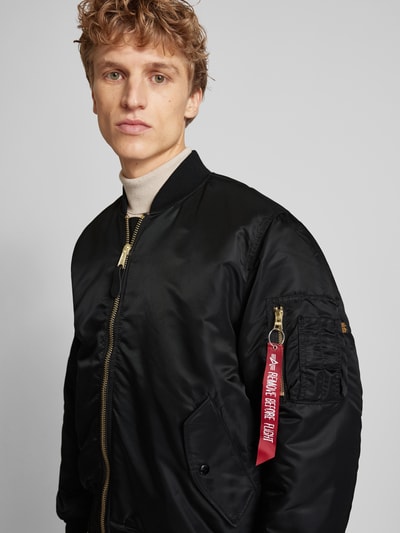 Alpha Industries Bomberjack met opstaande kraag Zwart - 3