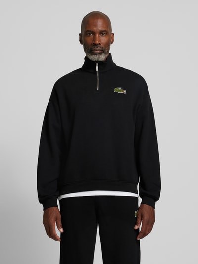 Lacoste Sweatshirt met labeldetail Zwart - 4