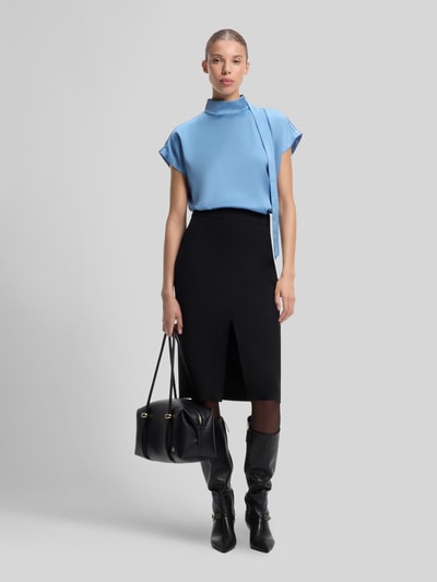 HUGO Regular Fit Blusenshirt mit Stehkragen Hellblau 1
