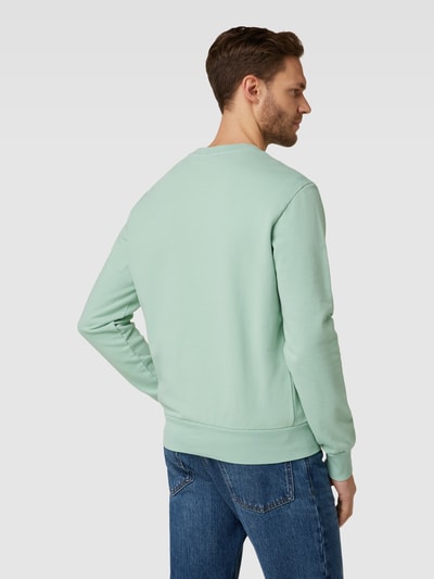 Polo Ralph Lauren Sweatshirt in effen design met labelstitching Turquoise - 5
