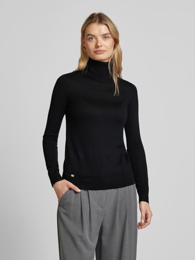 Lauren Ralph Lauren Strickpullover mit Rollkragen Modell 'ZOE' Black 4