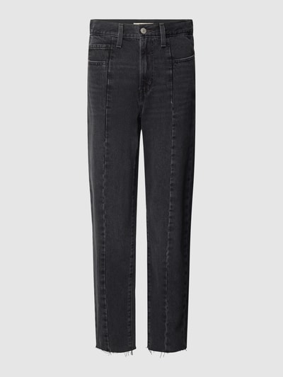 Levi's® Mom fit jeans in effen design Zwart - 2