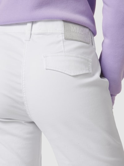 MAC Shorts mit Label-Patch Weiss 3