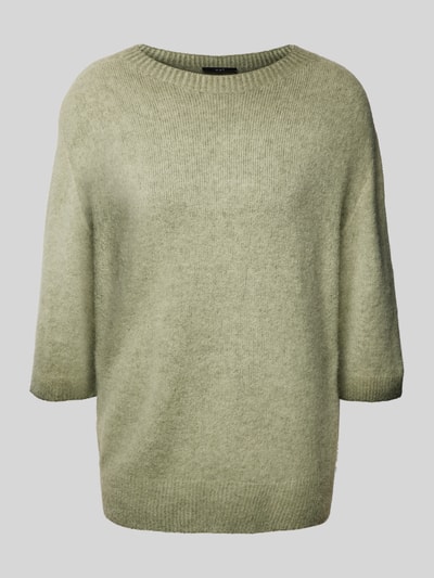 Oui Gebreide pullover met 3/4-mouwen Kaki - 2