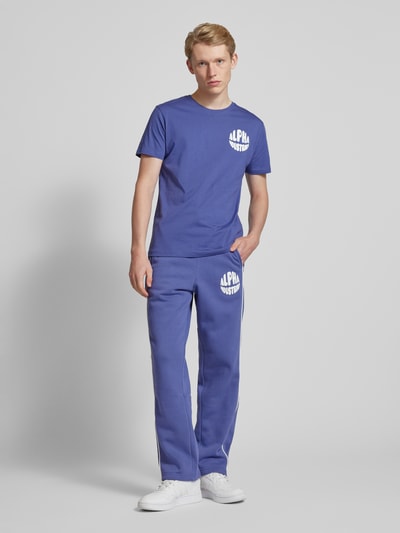 Alpha Industries Regular Fit Sweatpants mit Label-Print Lila 1