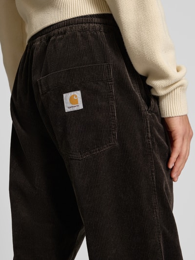 Carhartt Work In Progress Corduroy broek met elastische band, model 'FLOYDE' Donkerbruin - 3