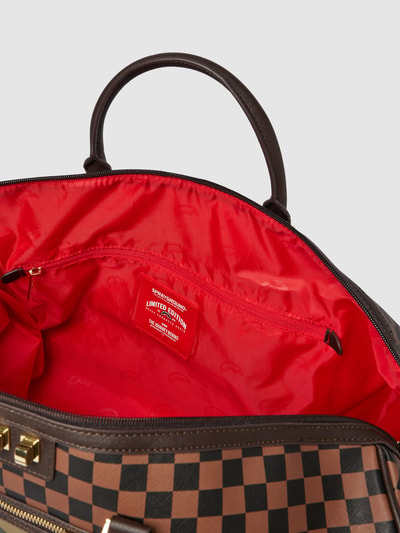 Sprayground Duffle Bag mit Allover-Muster Modell 'SIP WITH CAMO ACCENT' Mittelbraun 5