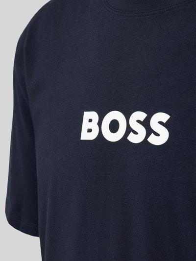 BOSS Pyjama-Oberteil mit Label-Print Modell 'Easy' Marine 2