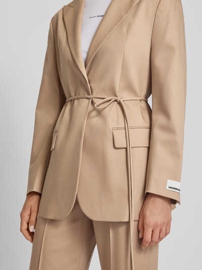 Armedangels Blazer met vetersluiting, model 'ORIAANA' Beige - 3