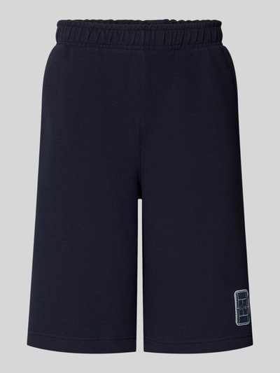 Produktfoto, Relaxed Fit Sweatshorts aus Baumwoll-Mix von Lacoste in Dunkelblau, glatte Oberfläche, Herren Sweatshorts von Lacoste