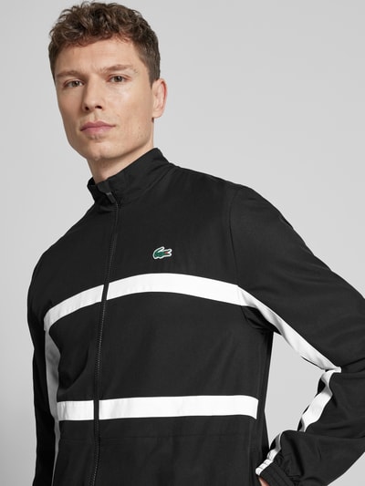 Lacoste Sport Regular Fit Trainingsanzug mit Kontraststreifen Black 3