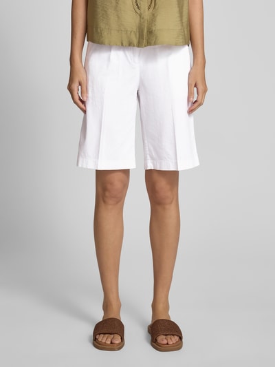 Cambio Wide Leg Shorts mit Bügelfalten Modell 'STELLA BERM' Offwhite 4