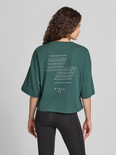 PUMA Relaxed Fit T-Shirt aus reiner Baumwolle Dunkelgruen 5