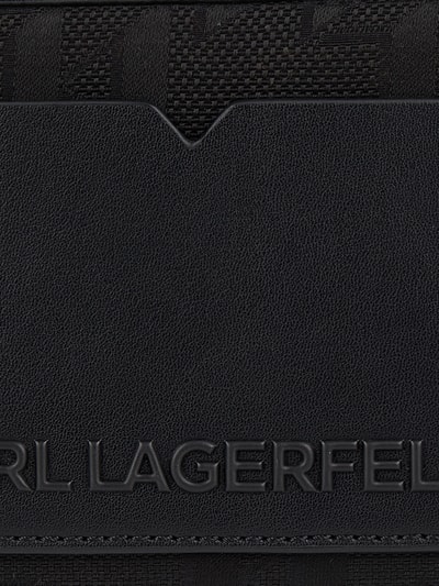 Karl Lagerfeld Etui na klucze ze wzorem z logo Czarny 2