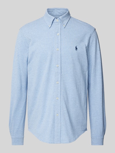 Polo Ralph Lauren Regular Fit Business-Hemd mit Button-Down-Kragen Bleu 2