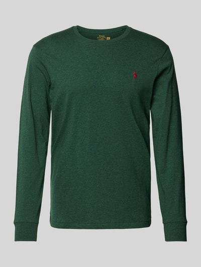 Polo Ralph Lauren Regular Fit Longsleeve mit Label-Stitching Dunkelgruen 2