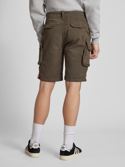 Alpha Industries Regular Fit Cargoshorts mit Label-Stitching Modell 'CREW SHORT' Anthrazit 5