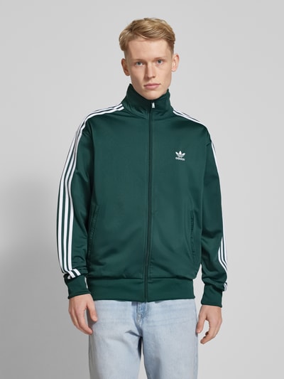 adidas Originals Sweatjacke mit Label-Stitching Dunkelgruen 4