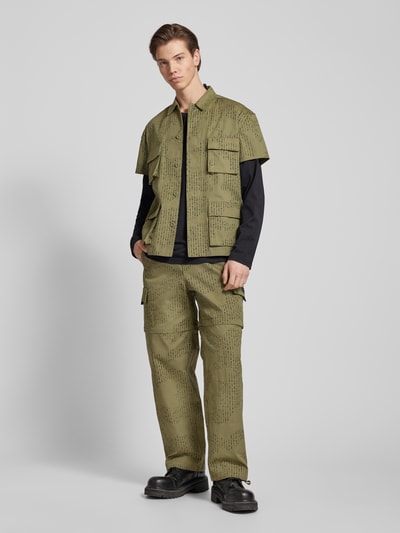 The Hundreds Cargohose mit Label-Detail Modell 'Camp' Oliv 1