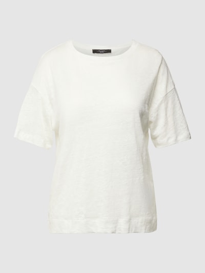 Weekend Max Mara T-shirt z obniżonymi ramionami model ‘FALLA’ Złamany biały 2