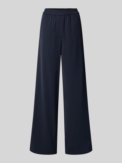 Someday Straight leg stoffen broek met galonstrepen, model 'Cevil' Marineblauw - 2