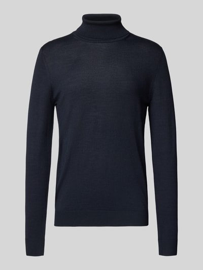 Christian Berg Men Pullover aus Merino-Mix mit Rollkragen Marine 2