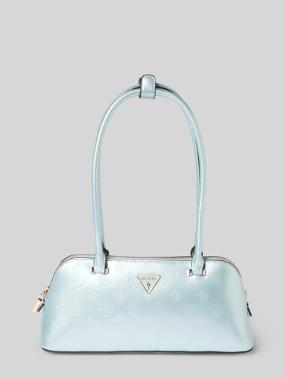 Guess Shoulder Bag in metallic Modell 'ARNELA' Hellblau 2