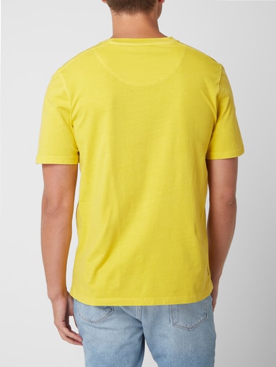 Scotch & Soda T-shirt van slubjersey Geel - 5