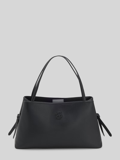 BOSS Torba shopper ze sztucznej skóry z wytłoczonym logo Czarny 2