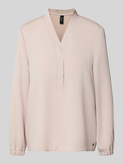 Marc Cain Regular Fit Bluse mit Tunka-Ausschnitt Kitt 2