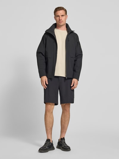 BOSS Green Regular Fit Trainingsjacke mit Label Patch Modell 'OW_GLOBE' Black 1