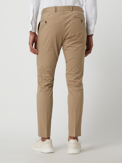 Carl Gross Modern fit pantalon met stretch, model 'Tomte' Beige - 5