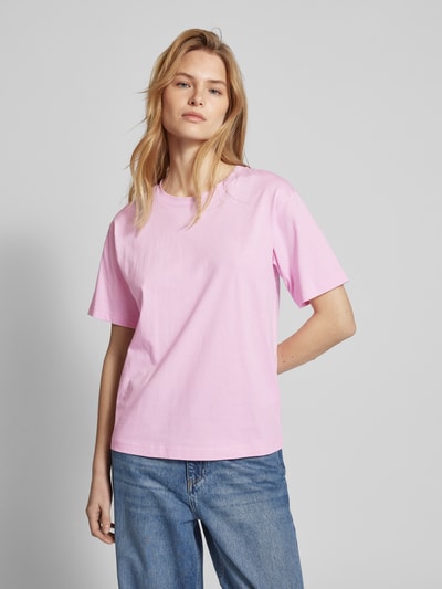 Jake*s Casual Oversized T-Shirt mit überschnittenen Schultern Rosa 4