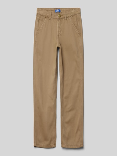 Jack & Jones Chino met siernaden, model 'ALEX' Camel - 1