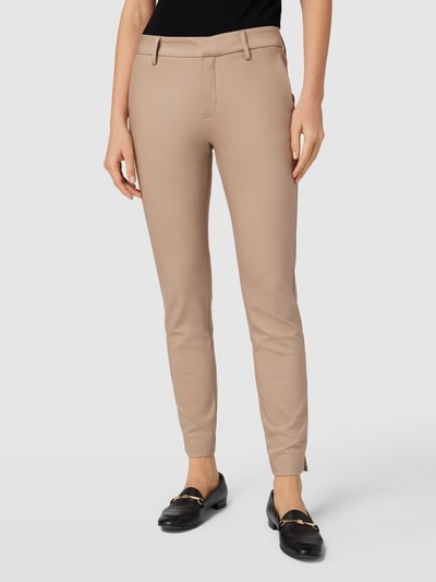 MOS MOSH Stoffen broek in effen design, model 'Abbey Night' Taupe - 4