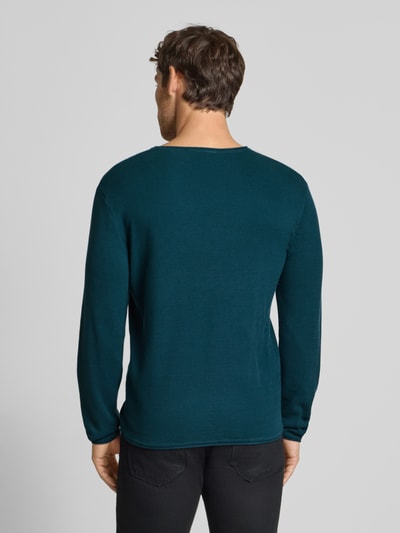 Tom Tailor Denim  Regular fit pullover van puur katoen Donkergroen - 5