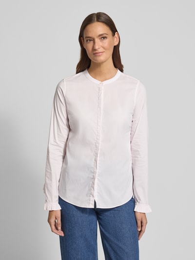 MOS MOSH Slim Fit Bluse mit Streifenmuster Modell 'Mattie' Hellrosa Melange 4