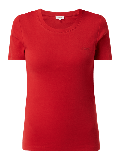 s.Oliver RED LABEL T-Shirt aus Baumwolle  Rot 2