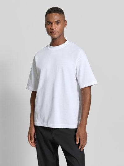 SELECTED HOMME Loose Fit T-Shirt aus Baumwoll-Mix im 3er-Set Modell 'LOOSEOSCAR' Weiss 4