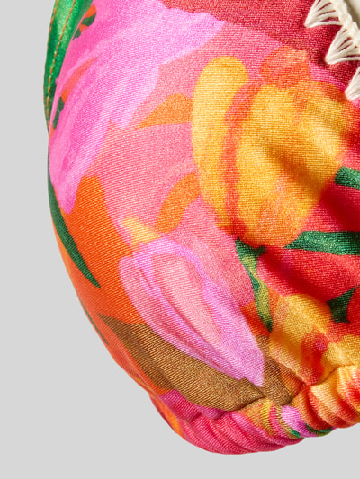Produktfoto, Bikini-Oberteil im Allover-Look Modell 'YERO ALAMEA' von Banana Moon, leuchtende Farben, florale Muster, glatte Textur, Material-Mix mit Stretch-Anteil