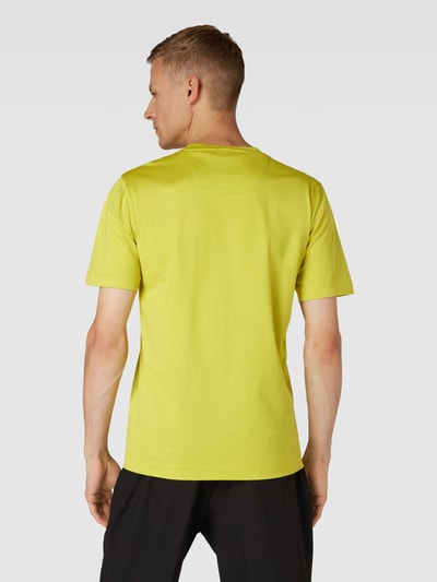BOSS T-shirt met labeldetail, model 'Tiburt' Lichtgroen - 5
