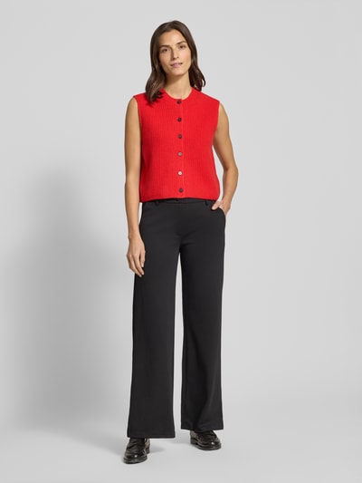 Marc O'Polo Regular Fit Strickweste aus Woll-Mix Hellrot 1